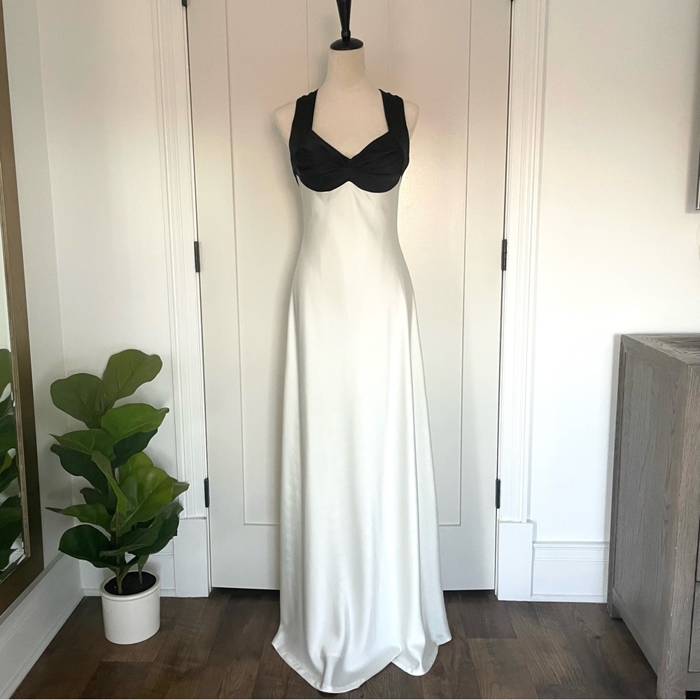 Calvin Klein-Black & White Gown-size 6